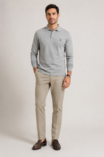 Long Sleeve Polo — Signature