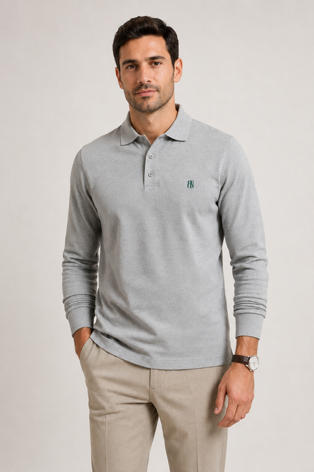 Long Sleeve Polo — Signature