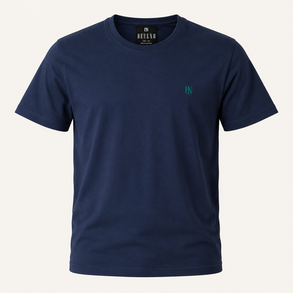 Structured T-Shirt Signature Azul Eclipse — vista frontal sem modelo