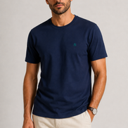 Structured T-Shirt Signature Azul Eclipse — vista frontal aproximada
