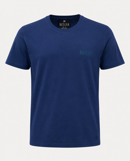Structured T-Shirt — Crest Azul Eclipse — produto de frente