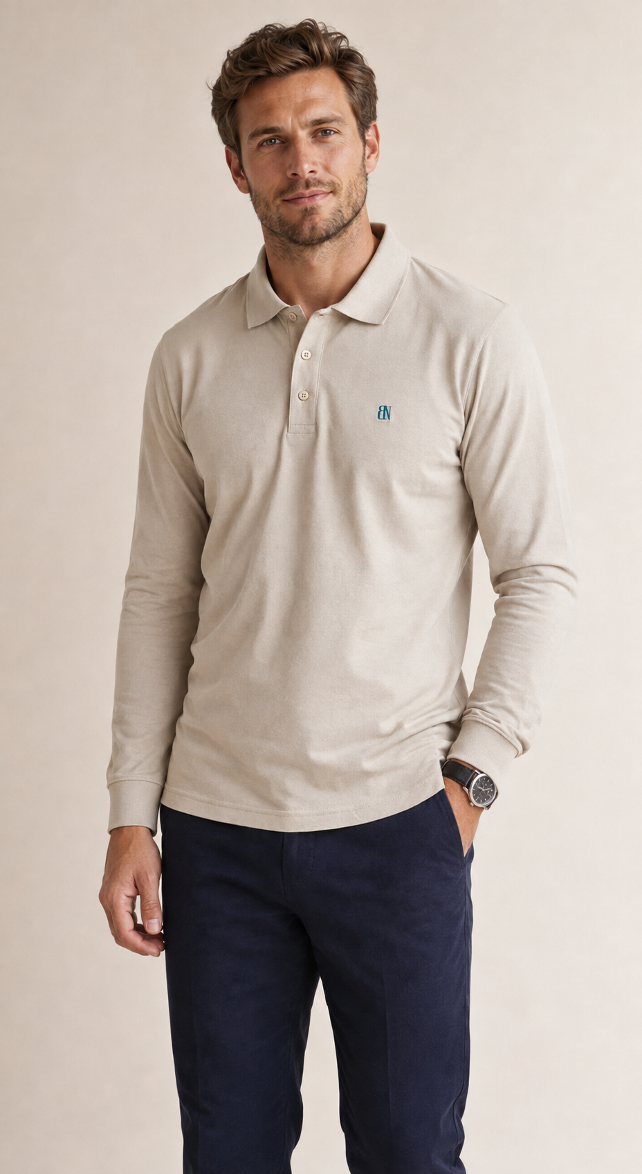 Long Sleeve Polo — Signature