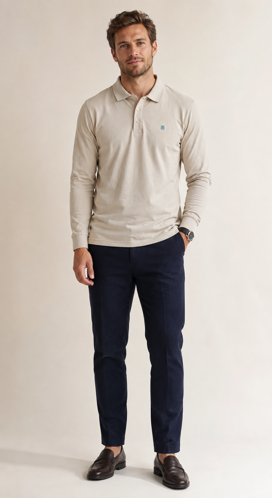 Long Sleeve Polo — Signature
